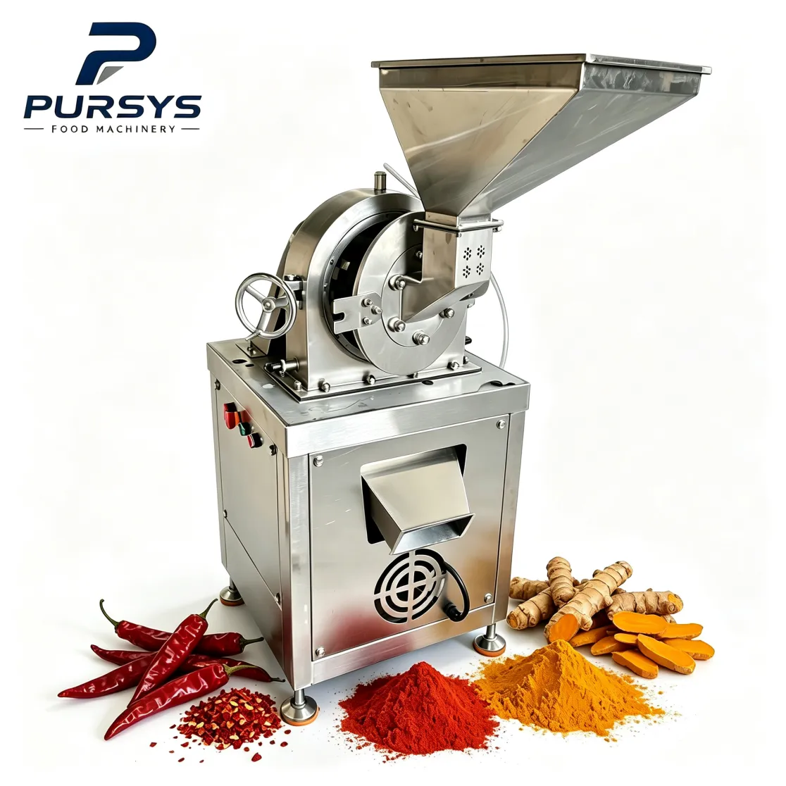 Spices Mill Grinder Chili Flour Grinding Machine Lab Pulverizer Turmeric Chilli Powder Machine - Food Crushers - foodmachtech