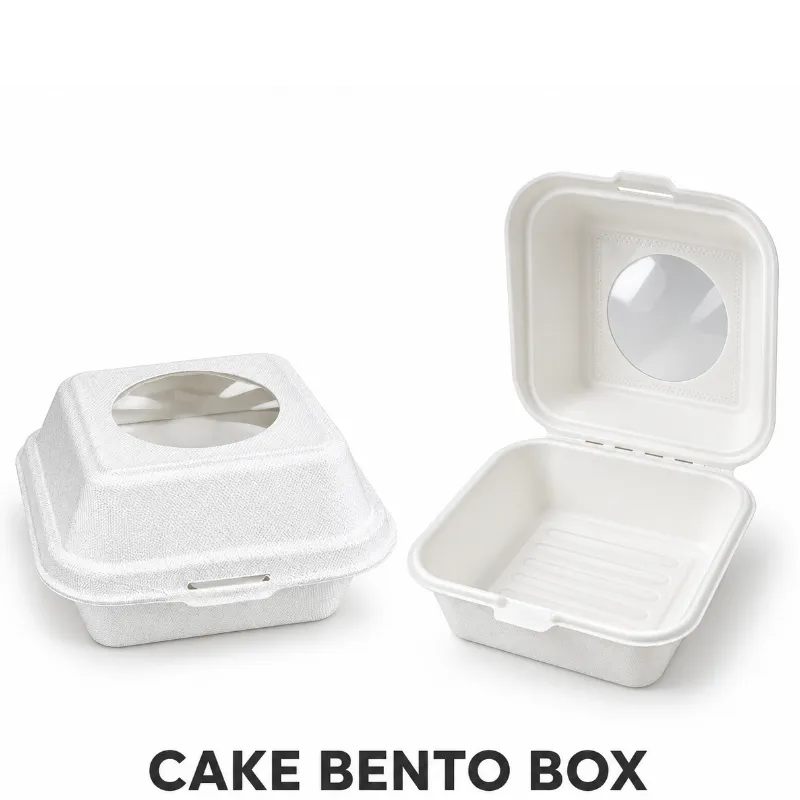 클리어보기 창 (10 PCS) 을 가진 clamshell 케이크 포장 상자 -  - Food Mach Tech