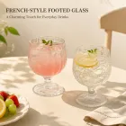 우아한 프랑스 푸트 유리 컵 (36 PCS) -  - Food Mach Tech