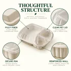일회용 분해 테이크 아웃 컨테이너 (50 PCS) -  - Food Mach Tech