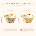 귀여운 고양이 시리즈 국수 그릇 -  - Food Mach Tech