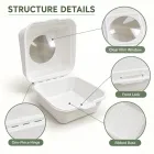 클리어보기 창 (10 PCS) 을 가진 clamshell 케이크 포장 상자 -  - Food Mach Tech
