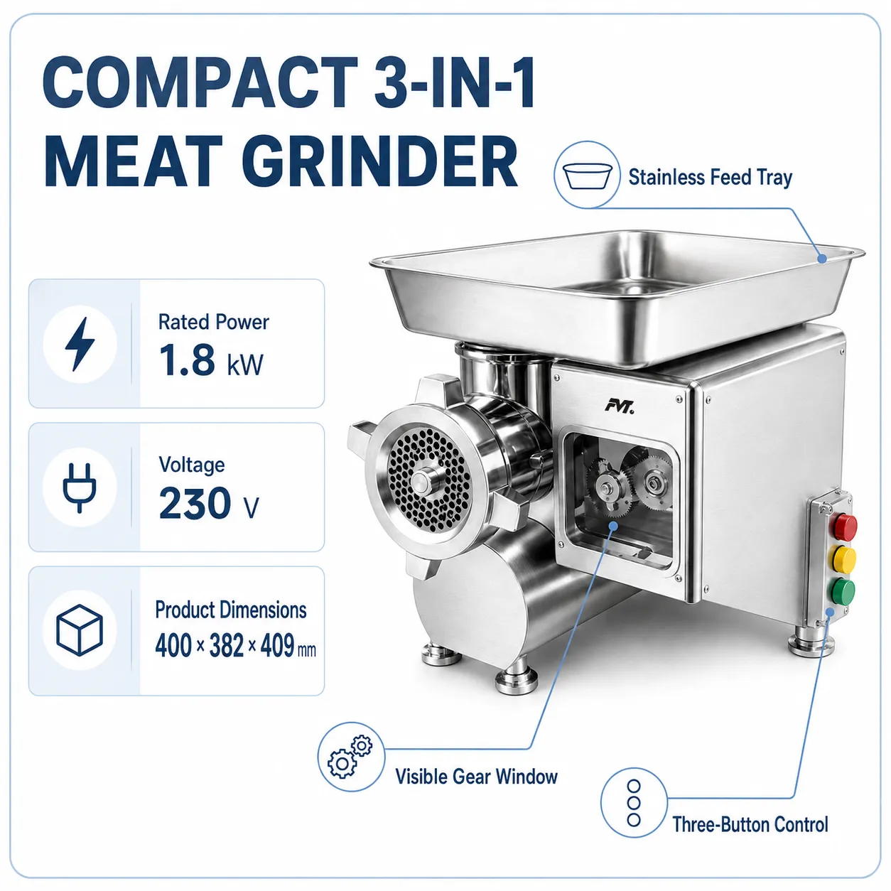 Máy xay thịt nhỏ -  - Food Mach Tech