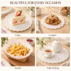 라운드 레이스 페이퍼 도어, 도금, 베이킹, 테이블 데코 (200 PCS) 를 위한 지문을 흡수하는 식품 안전 오일 -  - Food Mach Tech
