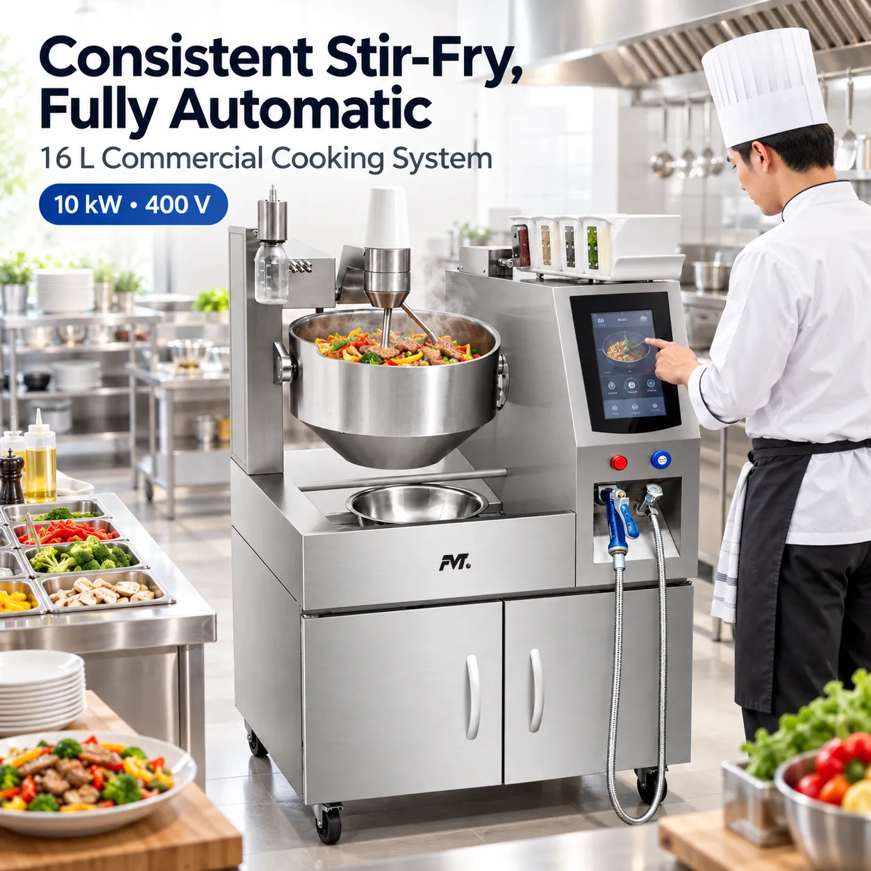 Automatische kommerzielle Rühr maschine -  - Food Mach Tech