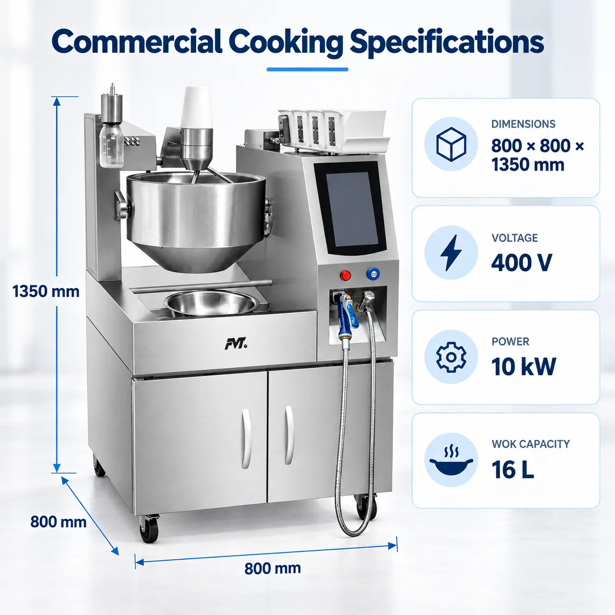 Automatische kommerzielle Rühr maschine -  - Food Mach Tech