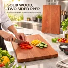 Doppelseitiges Schneide brett aus massivem Holz -  - Food Mach Tech