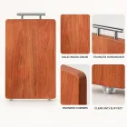 Doppelseitiges Schneide brett aus massivem Holz -  - Food Mach Tech