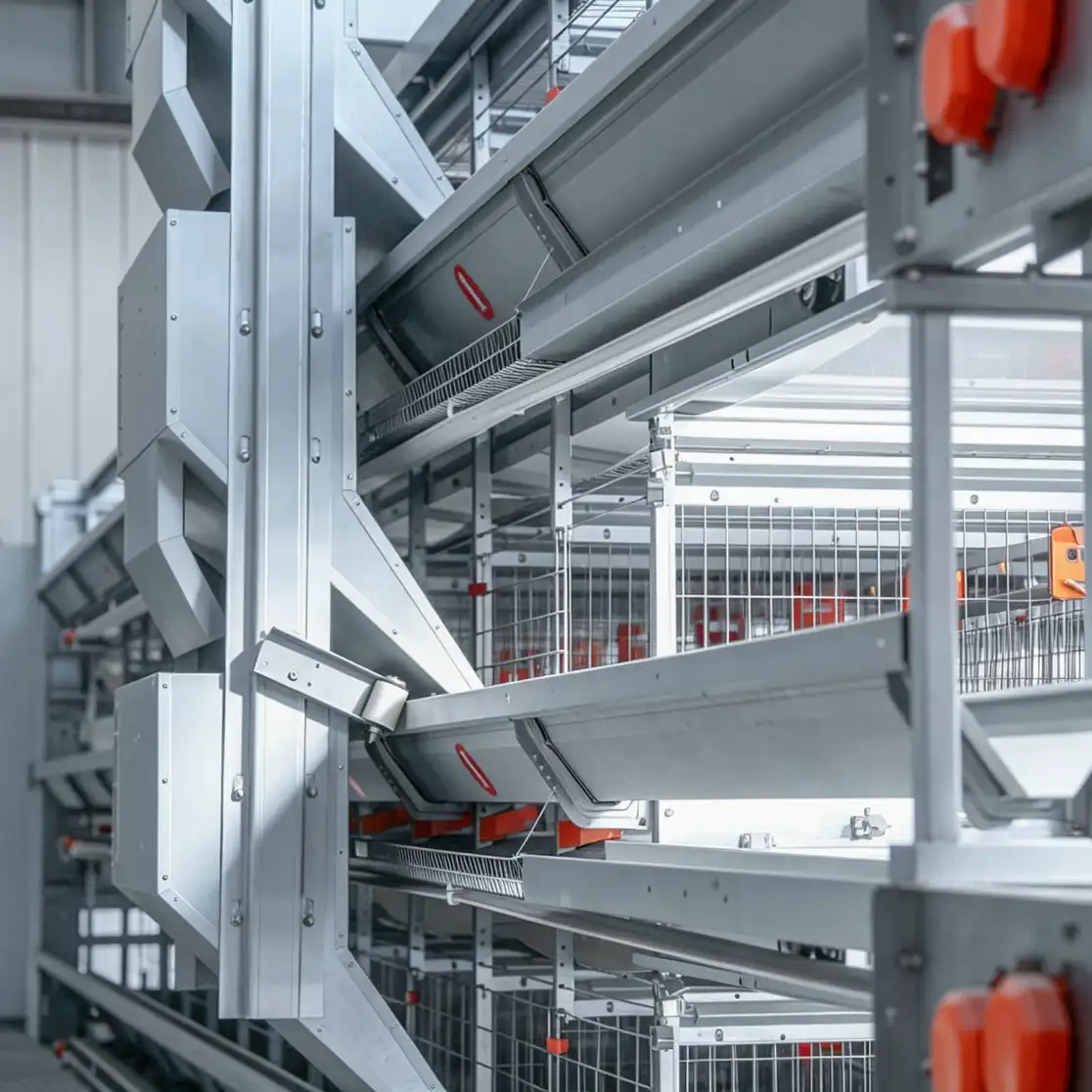 Gabbia per polli, - Sistema di allevamento di pollame - foodmachtech