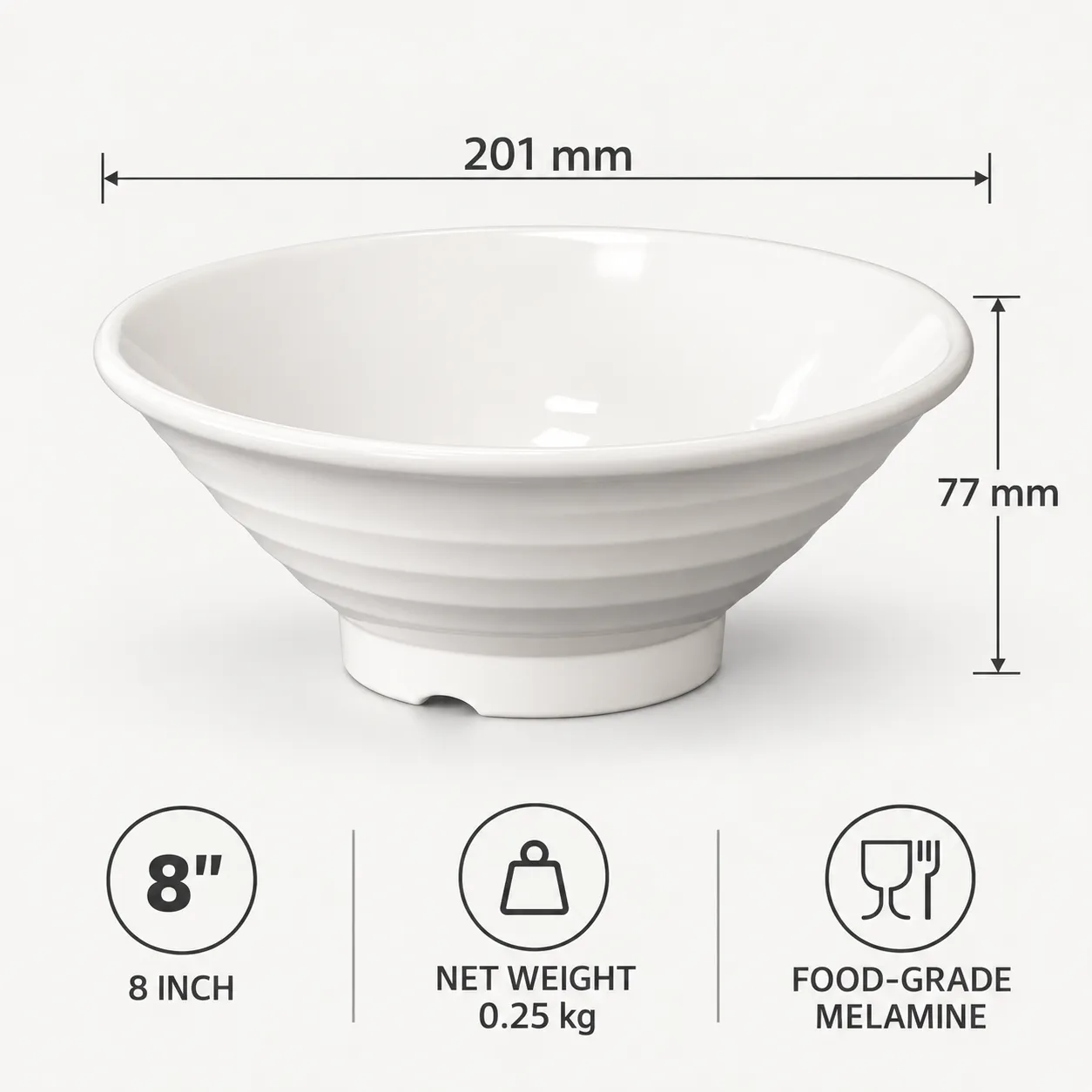 상업적인 원추형 라면 그릇 -  - Food Mach Tech