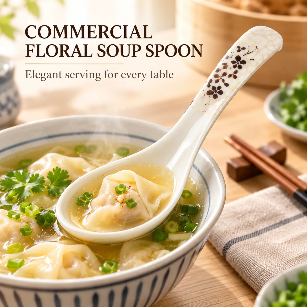 상업 꽃 수프 스푼 -  - Food Mach Tech
