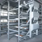 Gabbia per polli, - Sistema di allevamento di pollame - foodmachtech