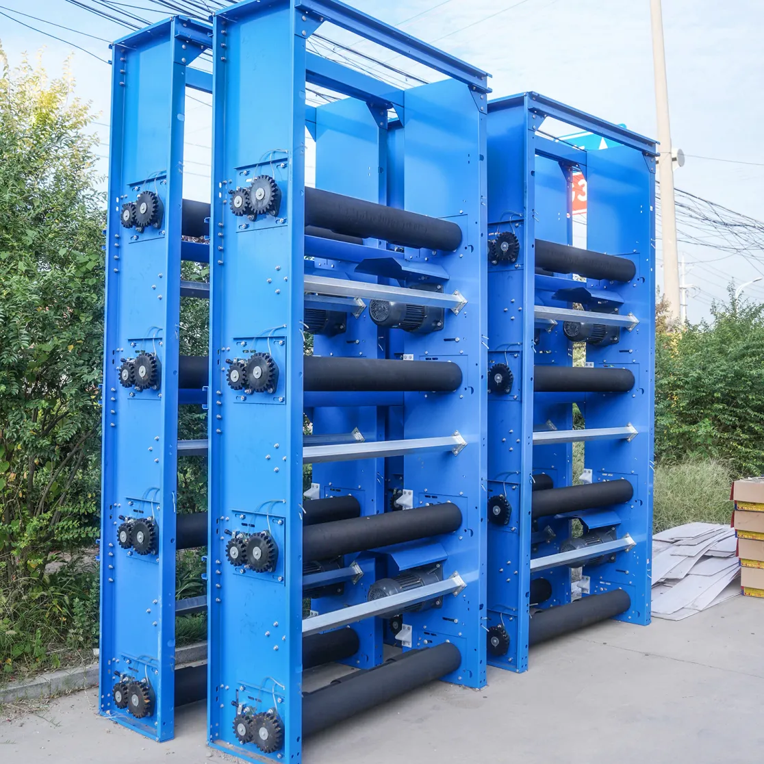 Sistema di allevamento in acciaio zincato a gabbia automatica a strati tipo H su larga scala - Sistema agricolo a strati - foodmachtech