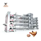 Sistema gaiola frango camada totalmente automático Hot Dip Galvanizado Ovo Deitado Galinha Poultry Farming Equipment - Sistema Agricultura Camada - foodmachtech