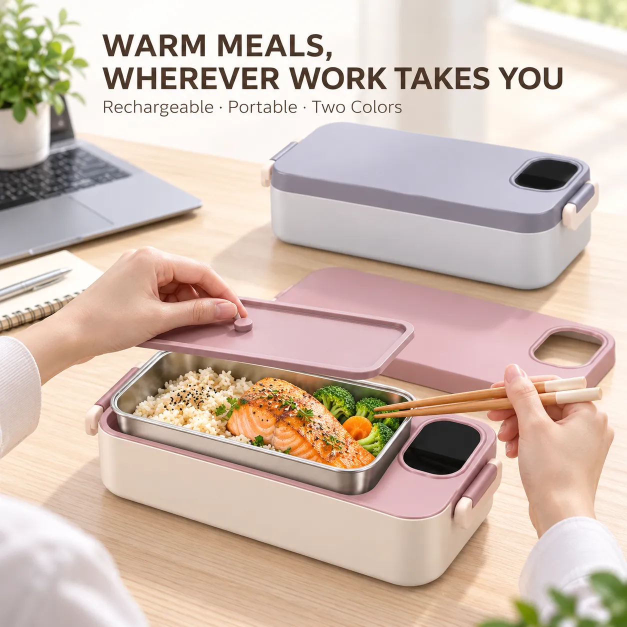 충전식 전기 난방 도시락 -  - Food Mach Tech