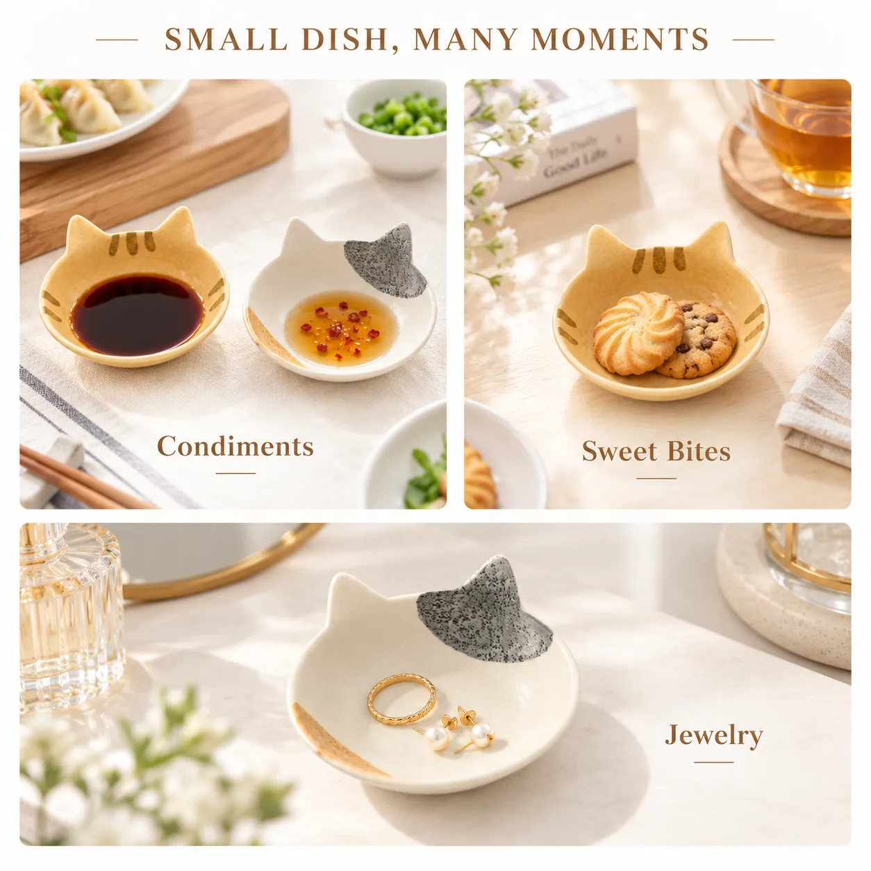 Stein muster Katze Dish -  - Food Mach Tech
