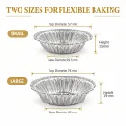 일회용 알루미늄 호일 계란 타르트 금형 (20 PCS) -  - Food Mach Tech