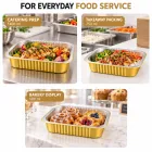 금 상업적인 알루미늄 호일 용기 (20 PC) -  - Food Mach Tech