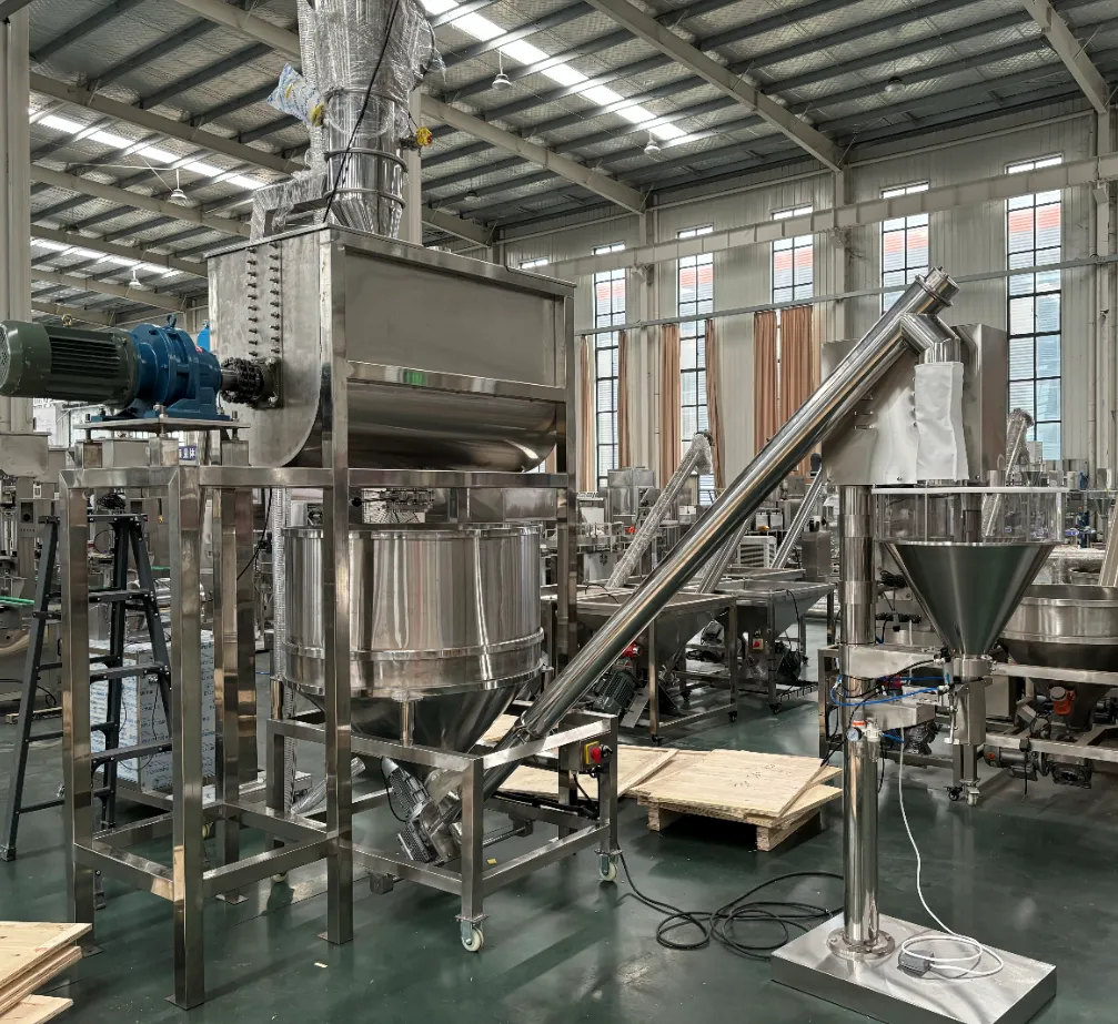 Semi Automatic Powder Filling Packaging Machine for Milk Powder Flour Spice Packaging 10g--5kg - Filling Machine - foodmachtech