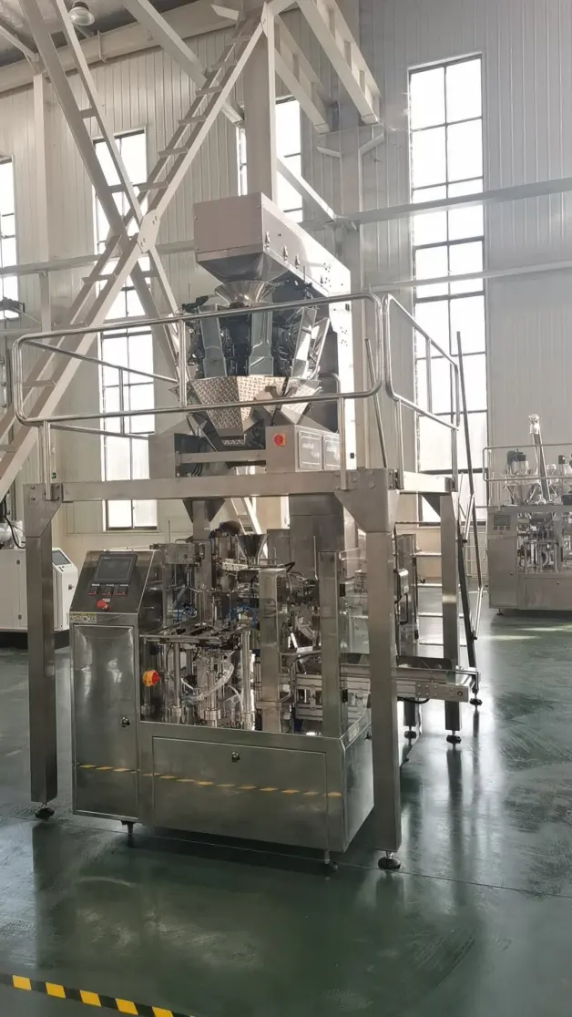 Granule Weighing and Packing Machine 5-1500g for Soybean and Nut Granule Packaging - Packaging Machine - foodmachtech
