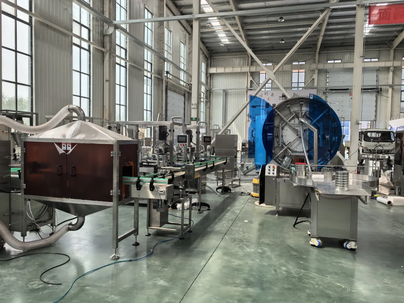 Direct Factory Fully Automatic Milk Powder Production Line Pneumatic-Driven Protein Canning Metal Bottle Packaging Line - Canning Production Line - foodmachtech