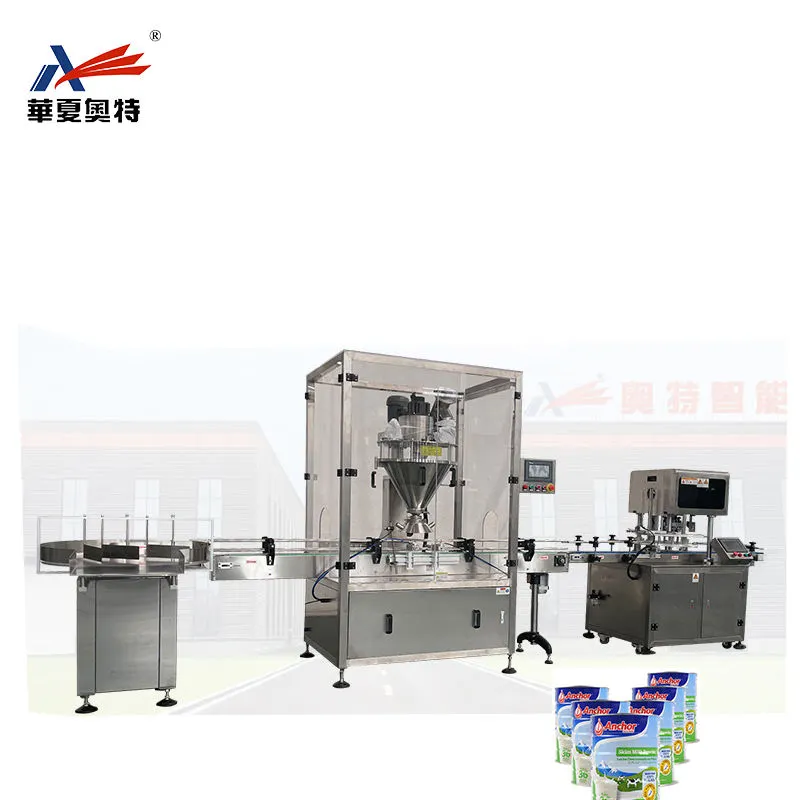 Automatic Can Milk Powder Weighing Dosing Machine Milk Powder Bottle Jar Can Filling Capping Line - Canning Production Line - foodmachtech
