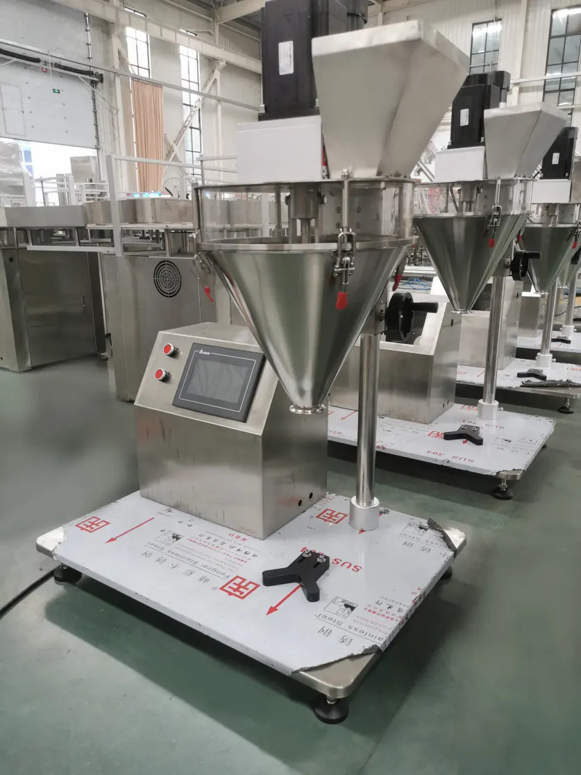 Factory Direct Sales Semi-automatic Electric Auger Coffee Powder Machine PLC for Food High Safety 1% Accuracy Wood Bottles - Packaging Machine - foodmachtech