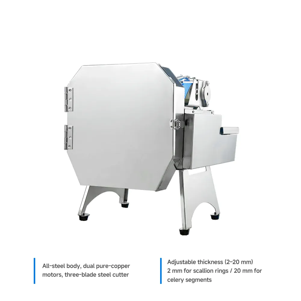Kommerzielle kleine Gemüses chneide maschine, 2-20mm einstellbar -  - Food Mach Tech