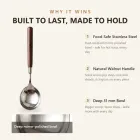 호두 나무 손잡이 스테인레스 스틸 디너 스푼 -  - Food Mach Tech