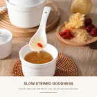 뚜껑이있는 세라믹 워터 바스 스튜 컵 -  - Food Mach Tech