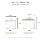 뚜껑이있는 세라믹 워터 바스 스튜 컵 -  - Food Mach Tech