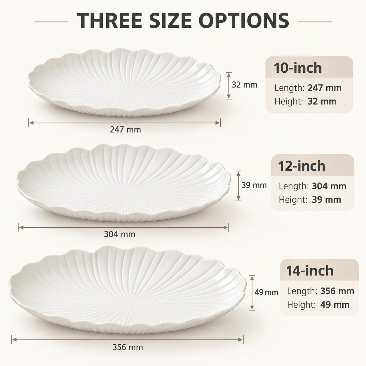 Weiße Keramik Fisch platte -  - Food Mach Tech