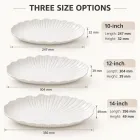 Weiße Keramik Fisch platte -  - Food Mach Tech