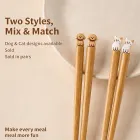 Niedliche Hunde-und Katzen patze, Bambus stäbchen, leichter natürlicher Bambus für tägliche Mahlzeiten, Sushi & Geschenk (10 Stück) -  - Food Mach Tech