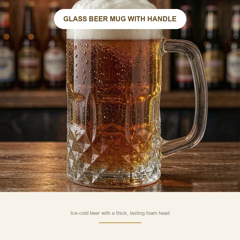 Verdickte Bierbecher mit Griff -  - Food Mach Tech