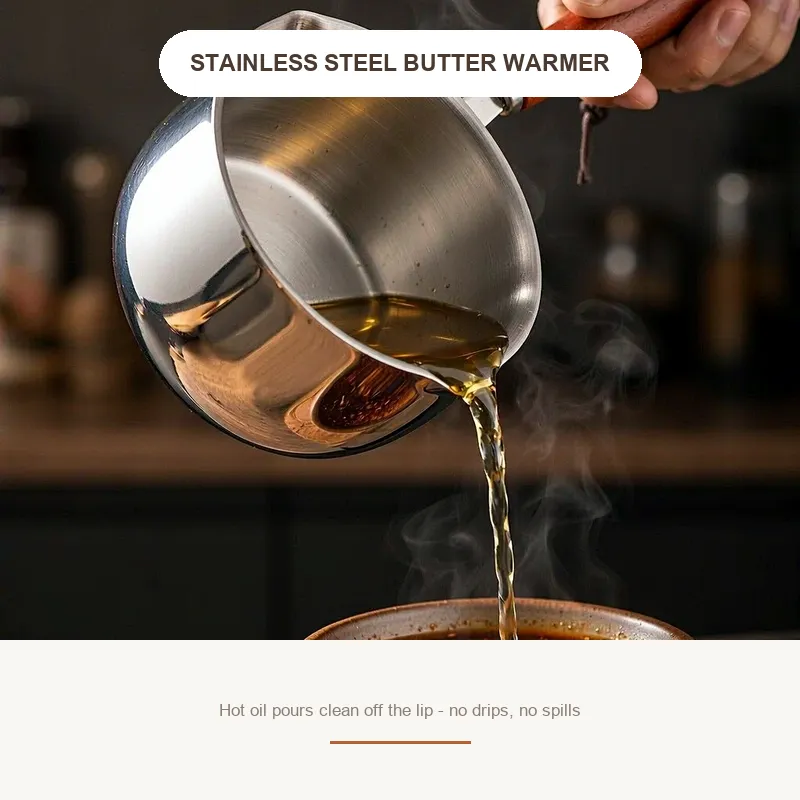 스테인레스 스틸 오일 붓기 냄비 -  - Food Mach Tech