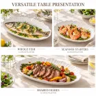 Weiße Keramik Fisch platte -  - Food Mach Tech