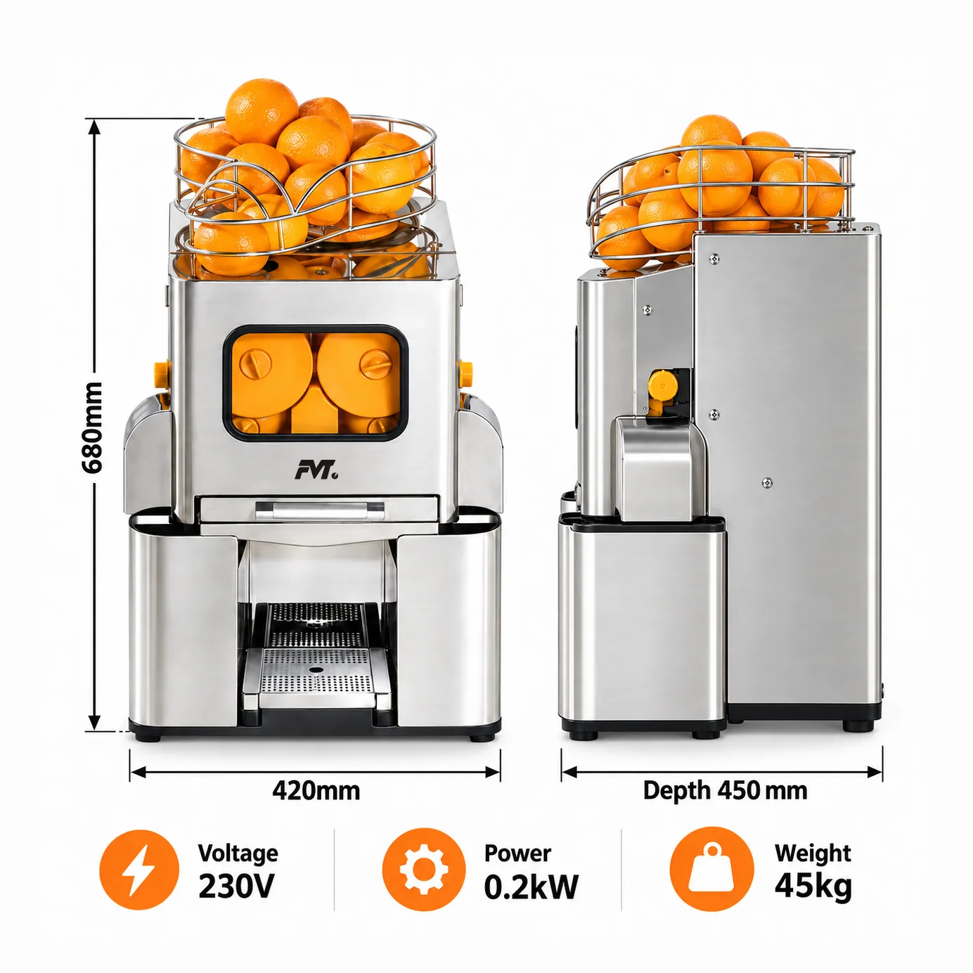 상업적인 신선한 과일 과즙 -  - Food Mach Tech