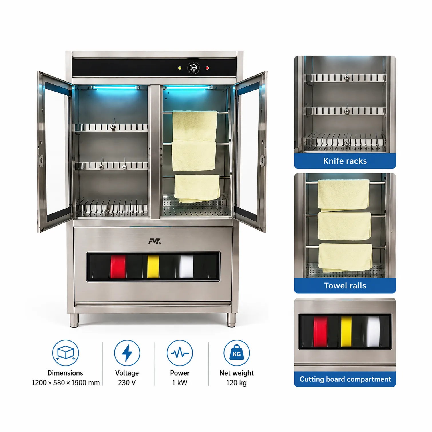 상업적인 부엌 소독 내각 -  - Food Mach Tech