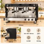 Halbautomat ische Espresso-Kaffee maschine -  - Food Mach Tech