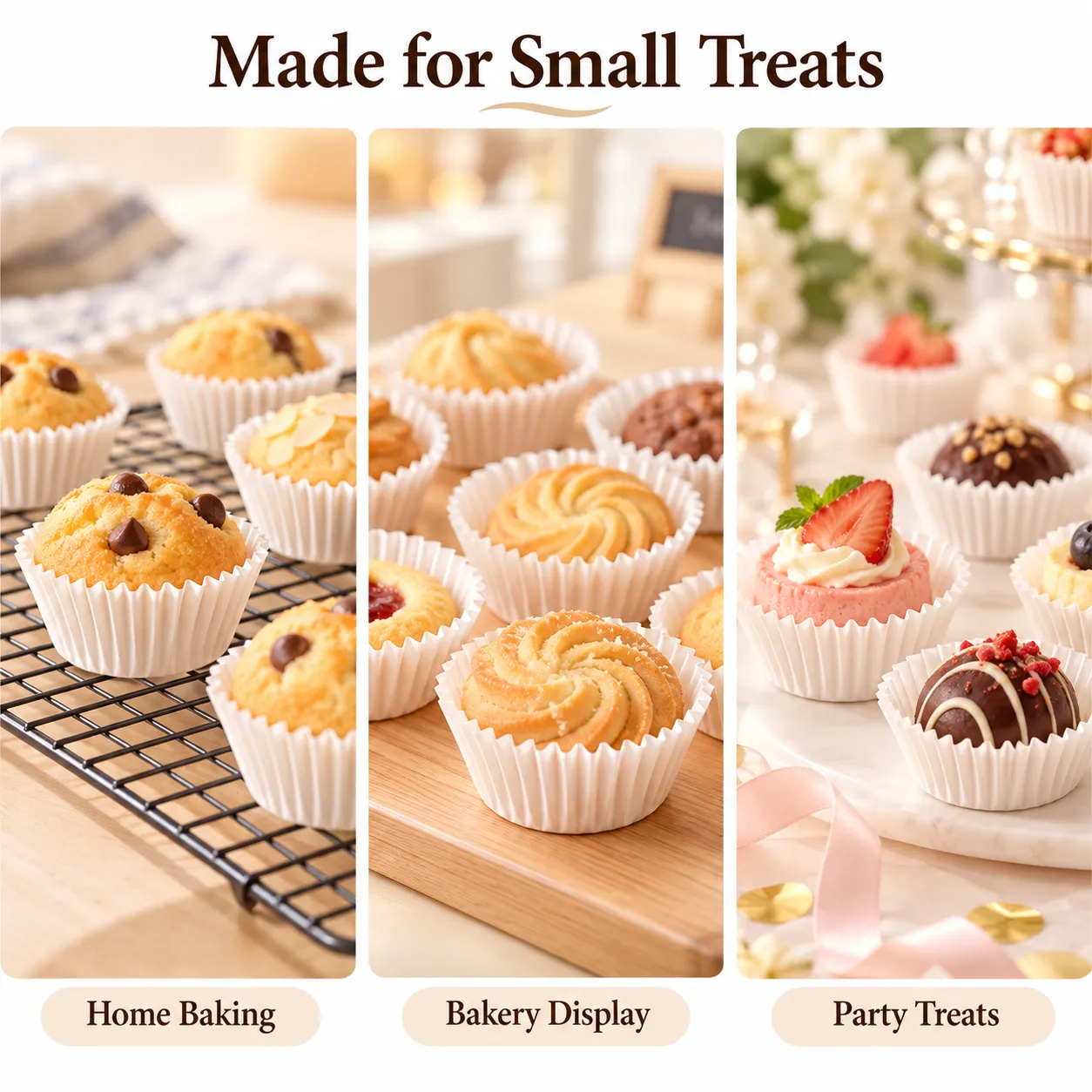 Greaseproof Cupcake Paper Liners （1000 PCS） -  - Food Mach Tech