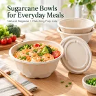 Biodegradable Takeaway Food Bowls (100 Pcs) -  - Food Mach Tech