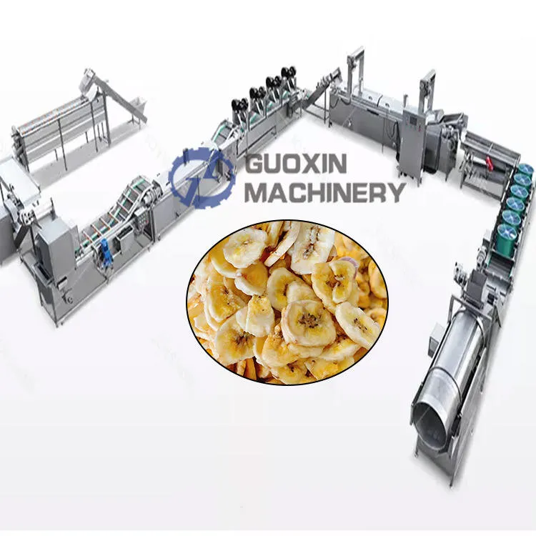 Banana Chips Making Machine Banana Chips Frying Machine Automatic Potato Chips Production Line - Mesh Belt Frying Production Line - foodmachtech