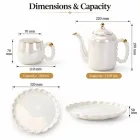 Light Luxury Pearl White Kettle Set -  - Food Mach Tech