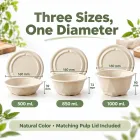 Biodegradable Takeaway Food Bowls (100 Pcs) -  - Food Mach Tech